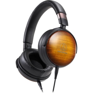 Audio-Technica ATH-WP900 Over-Ear High-Resolution Headphones, Flame Maple/Black